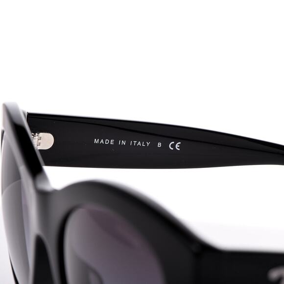 Chanel 5371 Black CC Logo Acetate Butterfly Cat Eye Sunglasses - Picture 6 of 9